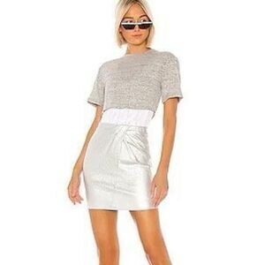 RTA Naomi Dress in Sound Silver